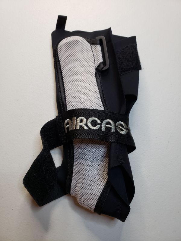 Photo 3 of Aircast A60 Ankle Support Brace, Left Foot, Black, Medium (Shoe Size: Men's 7.5-11.5 / Women's 9-13)
