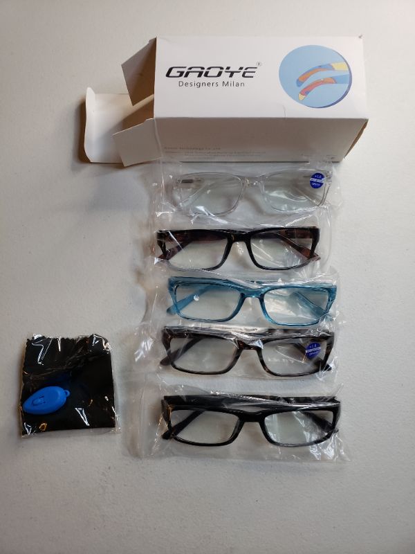 Photo 1 of 5 Pack of Assorted Reading Glasses.