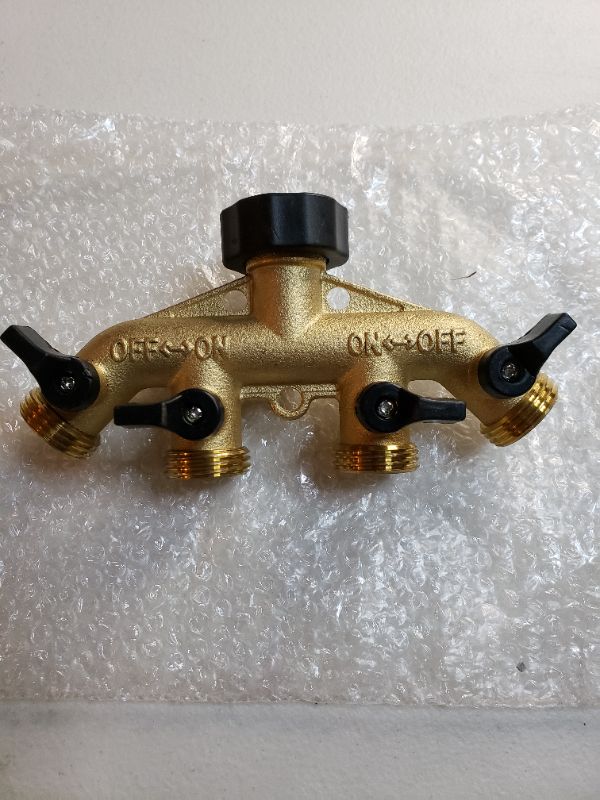 Photo 1 of 4 Way Garden Hose Splitter Valve.