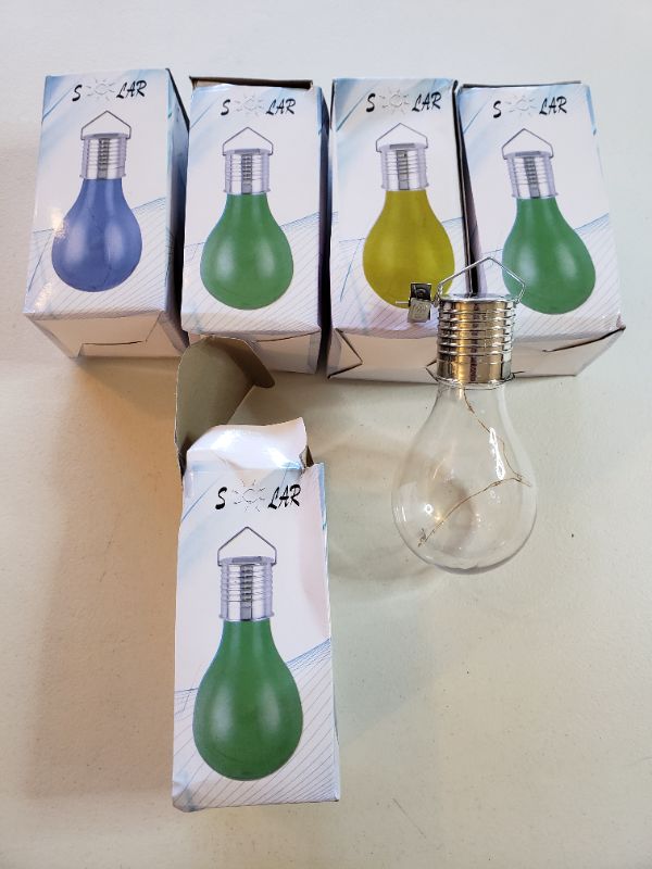 Photo 1 of 5 Pack Solar Portable Light Bulb Camping Lights.