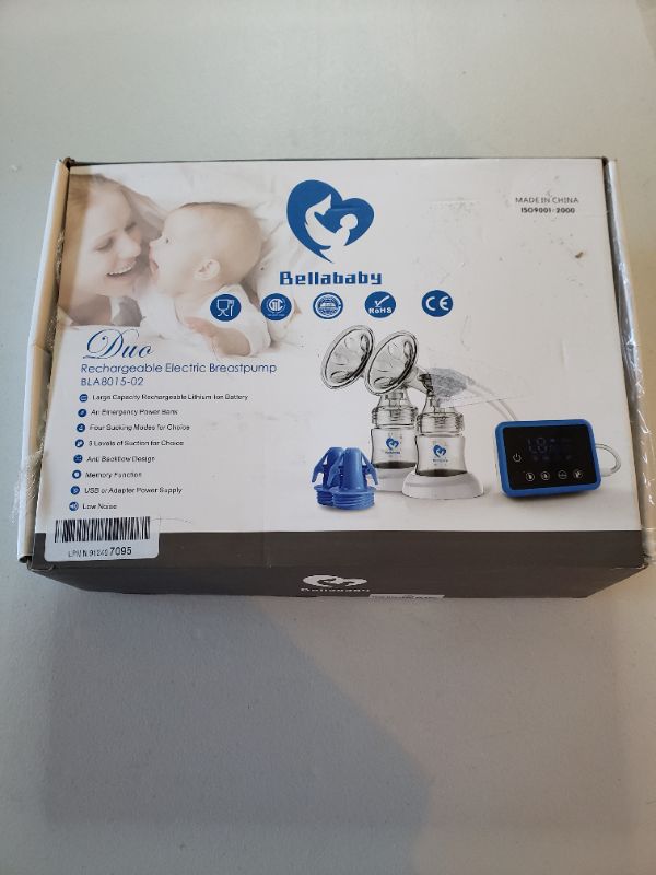 Photo 1 of Bellababy Double Electric Breast Feeding Pumps Pain Free Strong Suction Power Touch Panel High Definition Display,Come with 24mm Flanges
