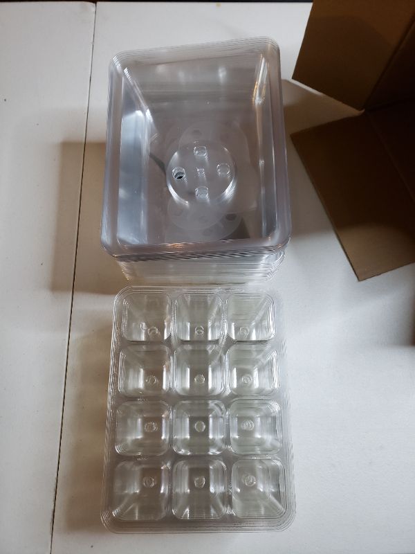 Photo 2 of 10 Pack Clear Seed Trays.