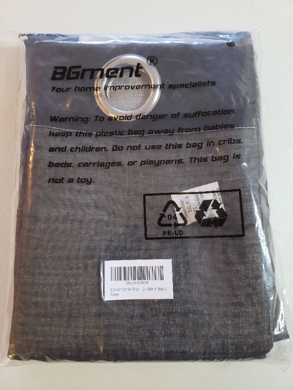 Photo 2 of BGMENT CURTAIN PANELS, 2 PACK, GREY, SIZE 42X84