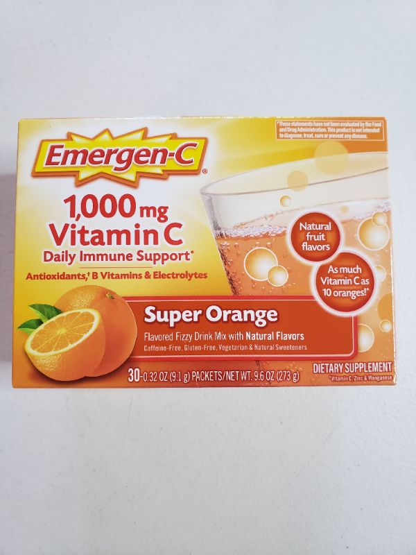 Photo 1 of EMERGEN-C Emergen-C Drink Mix, Orange 36/Box
