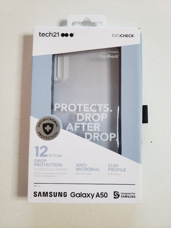 Photo 1 of TECH 21 SAMSUNG GALAXY A50 CASE, CLEAR.