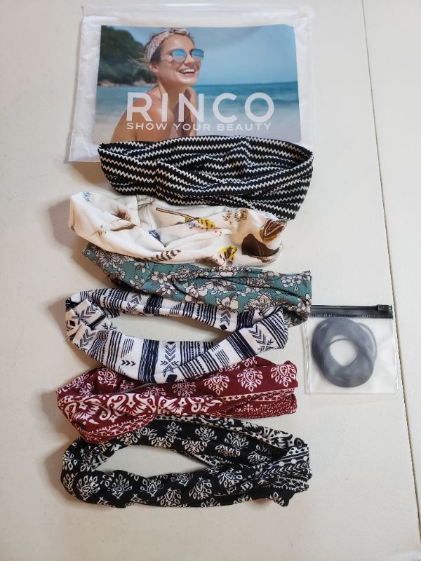 Photo 1 of RINCO WOMEN'S HEADBANDS, VARIOUS COLORS, PACK OF 6.