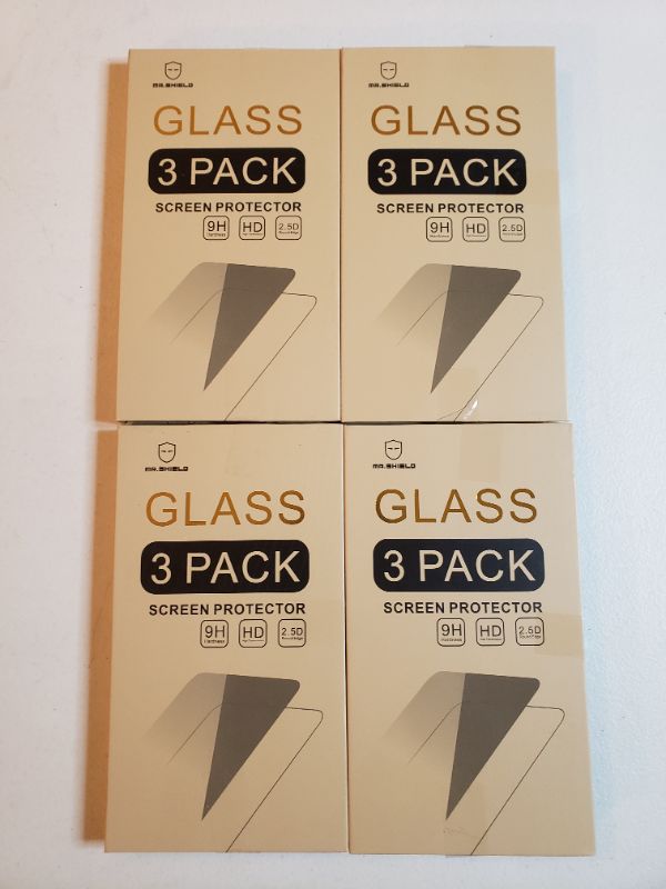 Photo 1 of [3-Pack]- Mr.Shield Designed For Motorola (Moto E7) [Tempered Glass] Screen Protector [Japan Glass With 9H Hardness] with Lifetime Replacement. LOT OF 4.
