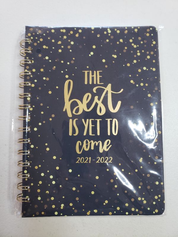 Photo 1 of THE BEST IS YET TO COME 2021-2022 DAY PLANNER, BLACK/GOLD.