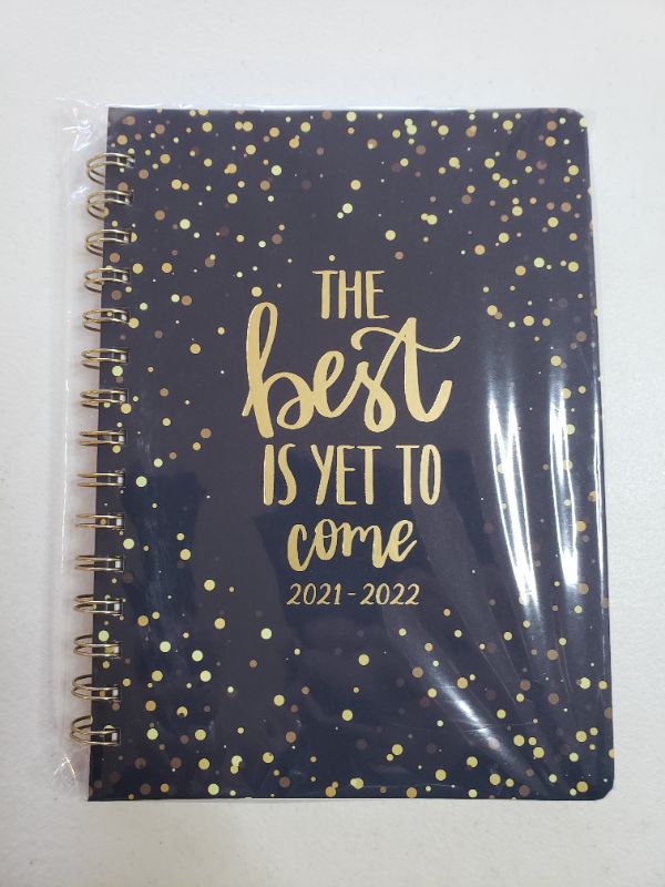 Photo 1 of THE BEST IS YET TO COME 2021-2022 DAY PLANNER, BLACK/GOLD.