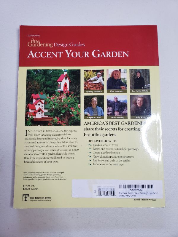 Photo 2 of ACCENT YOUR GARDEN PAPERBACK BOOK. 