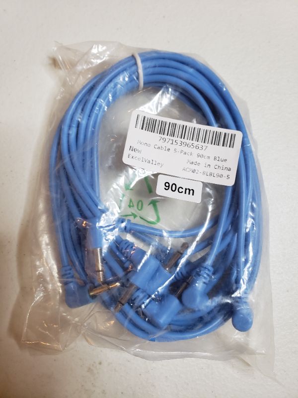 Photo 1 of MONO CABLE 5 PACK, BLUE.