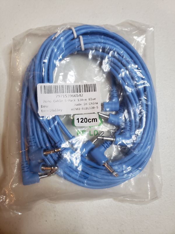 Photo 1 of MONO CABLE 5 PACK, BLUE.