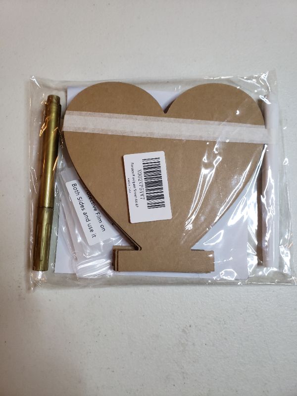 Photo 1 of HEART SHAPED PLEXI GLASS CRAFT KIT