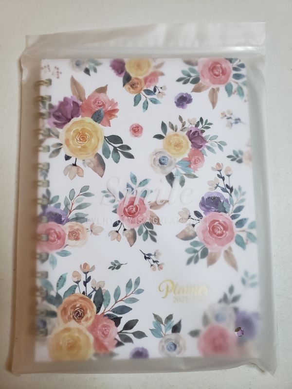 Photo 1 of 2021-2022 DAY PLANNER, FLORAL DESIGN.