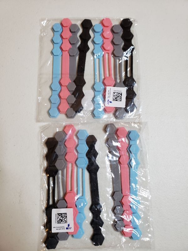 Photo 1 of SILICONE STRAPS FOR GLASSES AND MASKS. 2 PACKAGES.