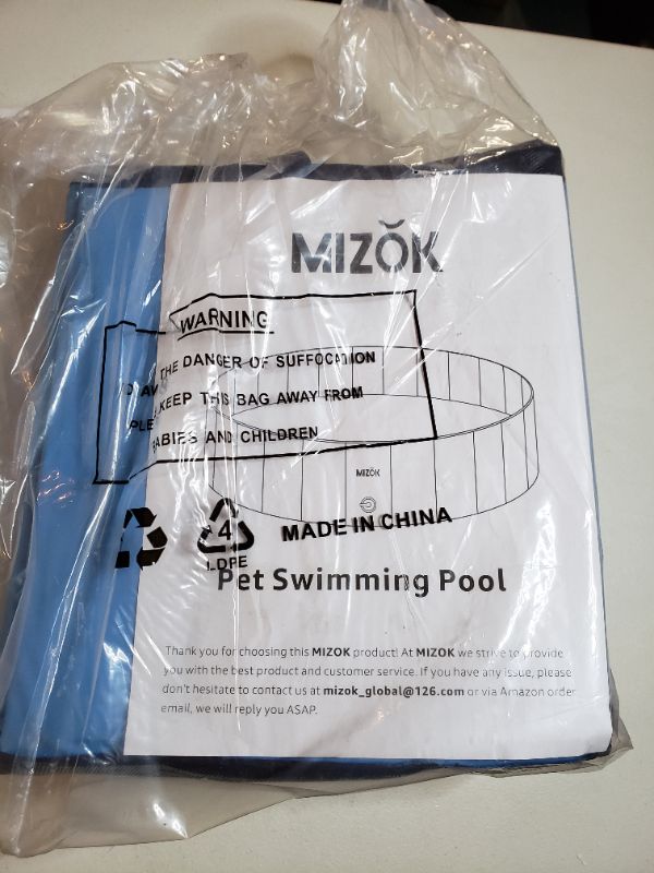 Photo 2 of 63 INCH DOG SWIMMING POOL, BLUE.