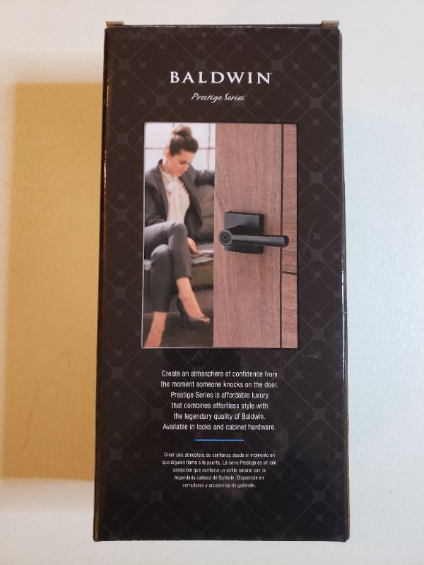 Photo 2 of Baldwin Spyglass Privacy Lever for Bedroom or Bathroom Door Handle in Venetian Bronze, Prestige Series with a Modern Contemporary Slim Design for Interior Doors - 93530-009
