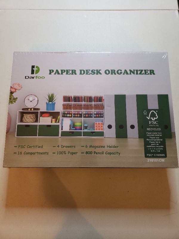 Photo 1 of DARFOO PAPER DESK ORGANIZER KIT MODEL 210101CW.