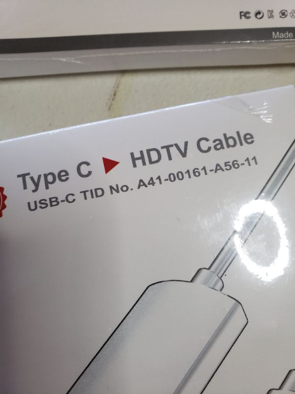 Photo 3 of TYPE C HDTV CABLE USB-C. LOT OF 2.