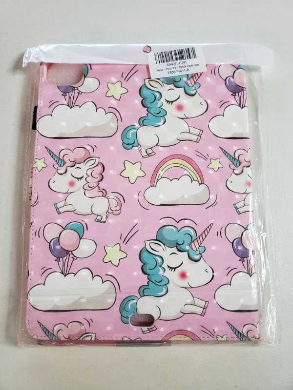 Photo 2 of APPLE IPAD PRO 11 PINK UNICORN CASE.