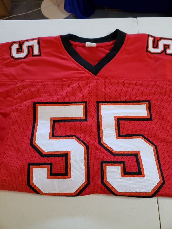 Photo 2 of BROOKS REPLICA TAMPA BAY BUCS FOOTBALL JERSEY, RED, SIZE XL.