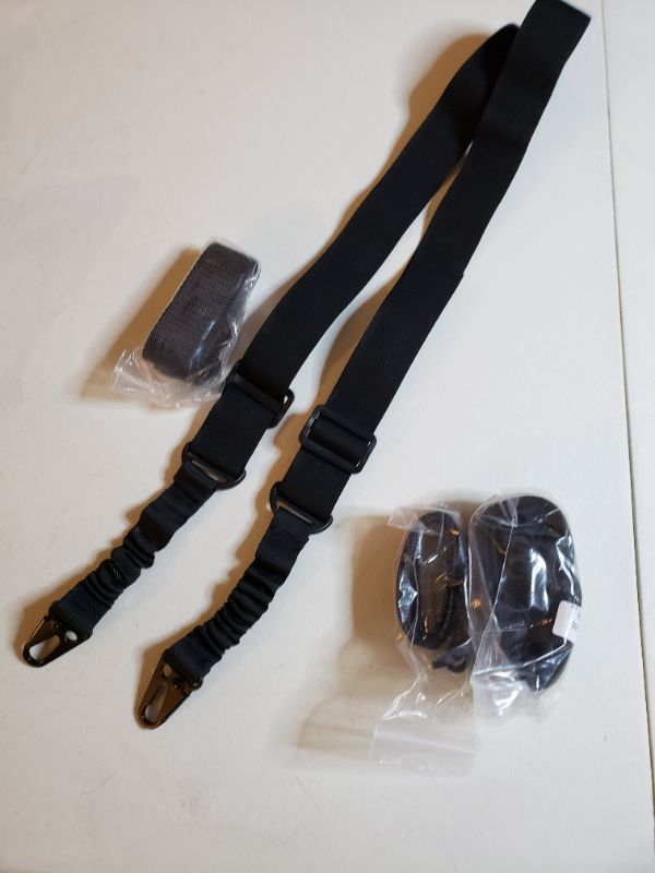 Photo 1 of 2 POINT RIFLE SLING, PACKAGE OF 2. BLACK.
