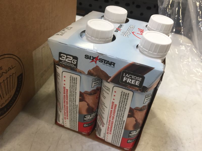 Photo 2 of 4pack  Ready to Drink Protein Shakes | Six Star Whey Protein Shake | Lactose Free | Protein for Muscle Gain | Protein Drinks for Men & Women | 32g of Protein | Gourmet Chocolate Milk, 11 oz 
