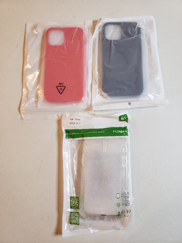 Photo 1 of VARIOUS APPLE IPHONE CASES, COLORS, SIZES AND STYLES VARY, LOT OF 3.