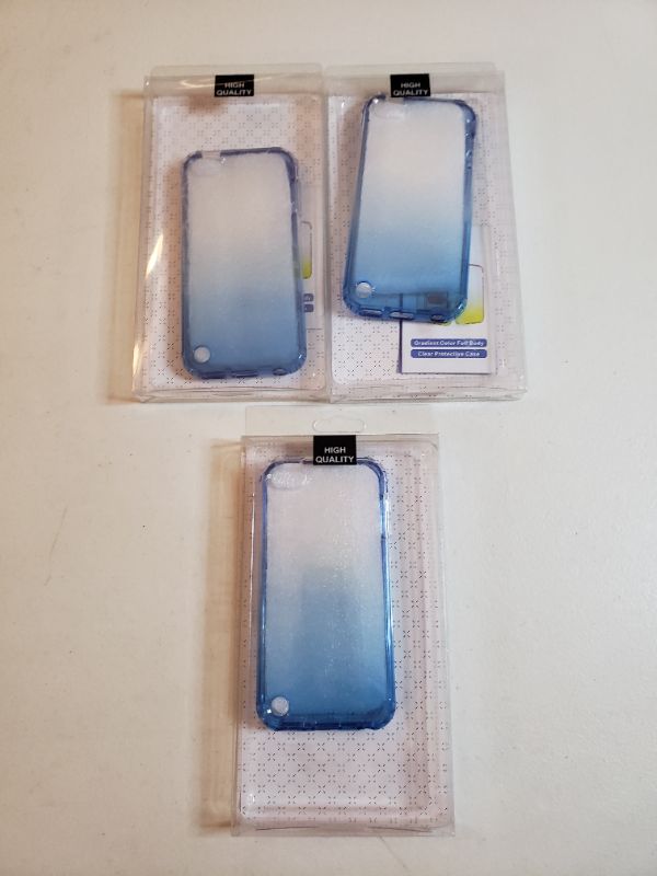 Photo 1 of APPLE IPOD TOUCH CASES, LOT OF 3 BLUE. 