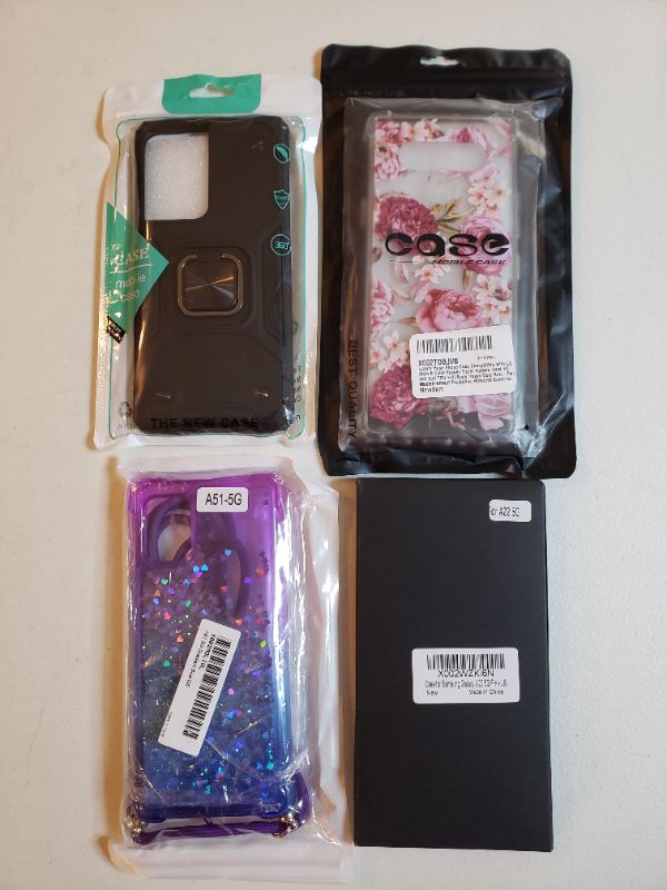 Photo 1 of VARIOUS SAMSUNG & LG SMARTPHONE CASES, STYLE AND MODELS VARY, LOT OF 4.