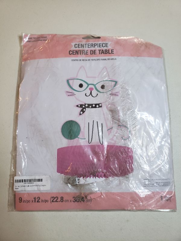 Photo 1 of PURR-FECT CAT PARTY CENTER PIECE DECORATION KIT.