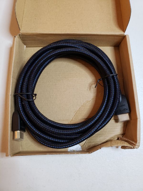 Photo 1 of BRAIDED 4K HDMI TO HDMI CABLE, 10 FT.