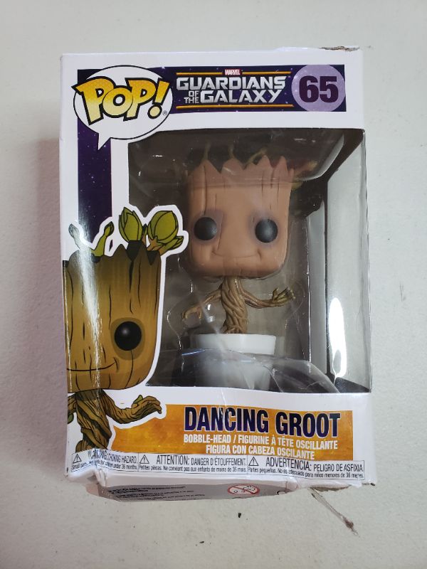 Photo 1 of Funko POP! Marvel: Dancing Groot Bobble Action Figure,Multicolor,3.75 inches
BOX DAMAGE.