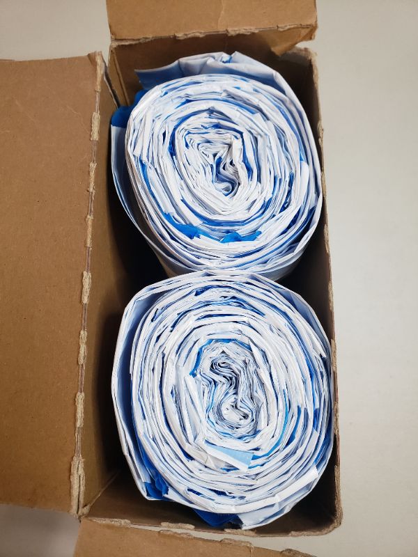 Photo 1 of Hefty 10013700016704 Ultra Strong Trash Bags (Clean Burst, Tall Kitchen Drawstring, 13 Gallon, 80 Count) – Fits All Simplehuman Size J Cans, 80 count, White, 80 count