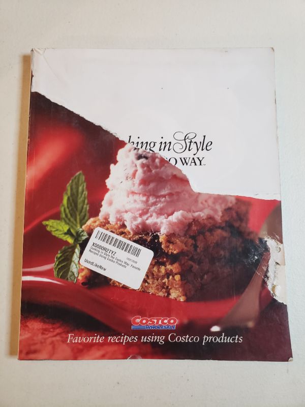 Photo 1 of COOKING IN STYLE THE COSTCO WAY PAPERBACK BOOK. COVER DAMAGE. USED.
