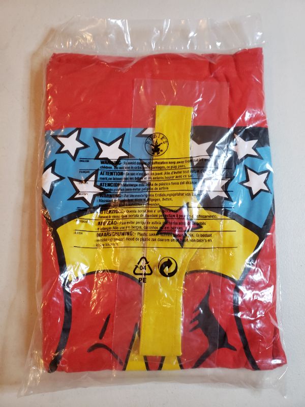 Photo 2 of Rubies Women's DC Comics Wonder Woman T-Shirt with Cape and Headband. SIZE XL
