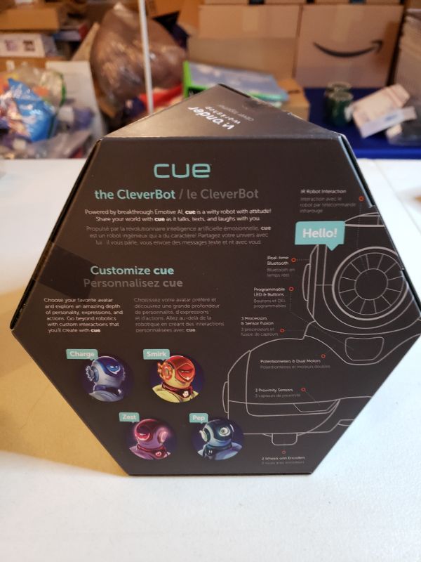 Photo 3 of Wonder Workshop Cue Quartz– Coding Robot for Kids 10+ – Voice Activated – Navigates Objects – 4 Free Programming STEM Apps – Advance Learn to Code, BLACK (QU01)
