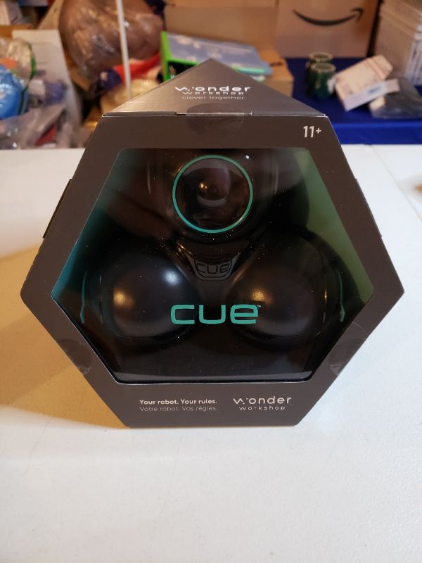 Photo 1 of Wonder Workshop Cue Quartz– Coding Robot for Kids 10+ – Voice Activated – Navigates Objects – 4 Free Programming STEM Apps – Advance Learn to Code, BLACK (QU01)
