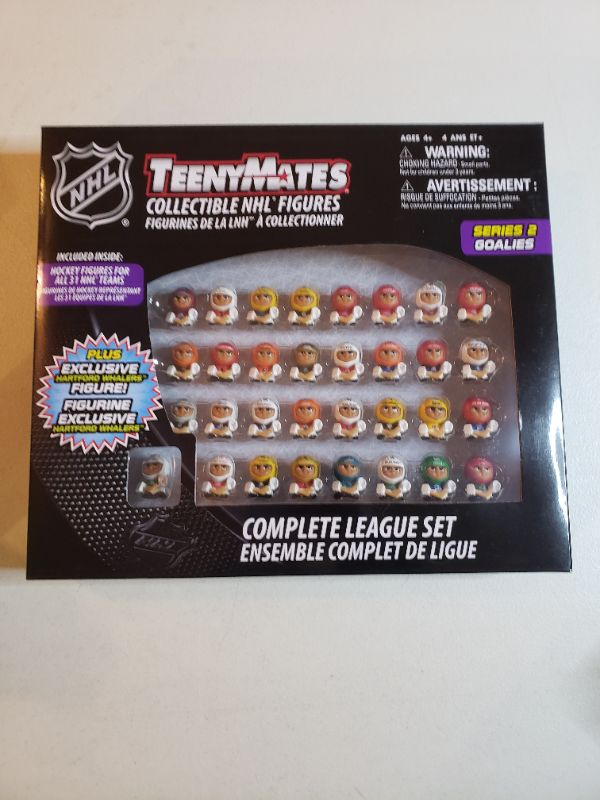 Photo 1 of NHL TEENYMATES SERIES 2 GOALIES COLLECTIBLE NHL FIGURES, COMPLETE LEAGUE SET.  