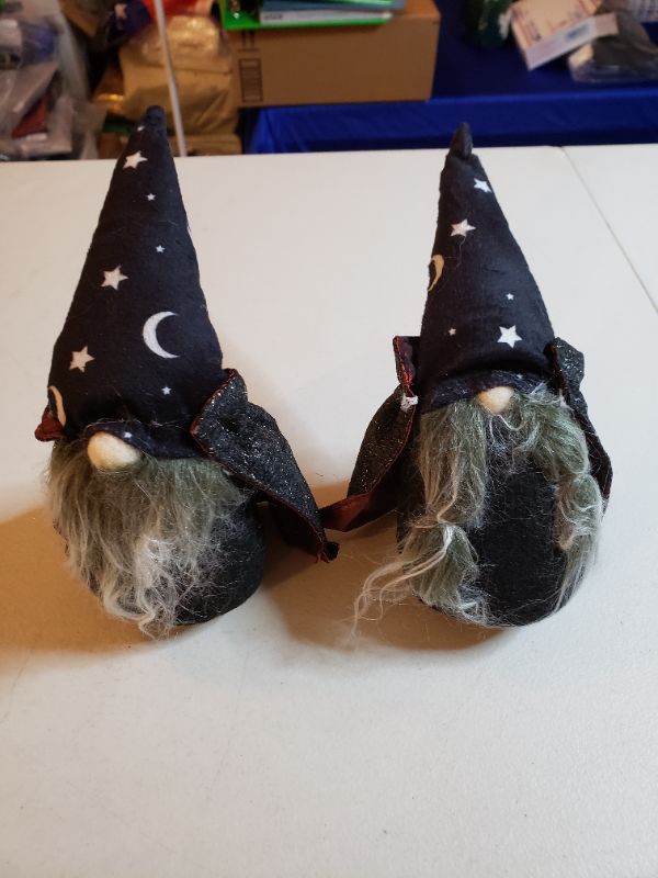 Photo 1 of 6.5" HALLOWEEN GNOME ORNAMENTS, 2 PACK.