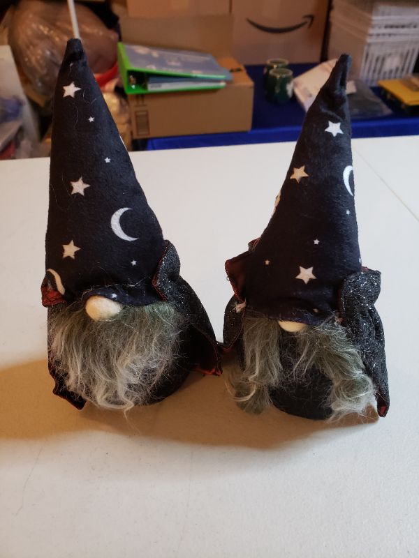 Photo 1 of 6.5" HALLOWEEN GNOME ORNAMENTS, 2 PACK.