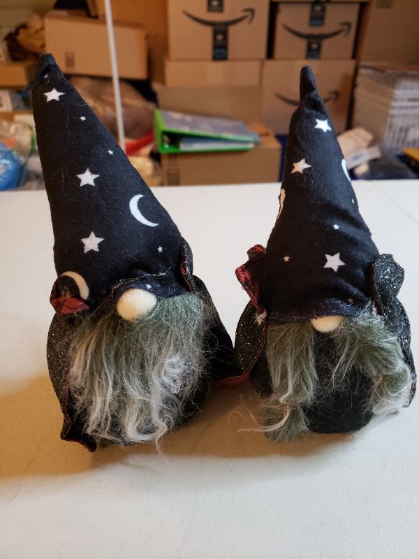 Photo 1 of 6.5" HALLOWEEN GNOME ORNAMENTS, 2 PACK.