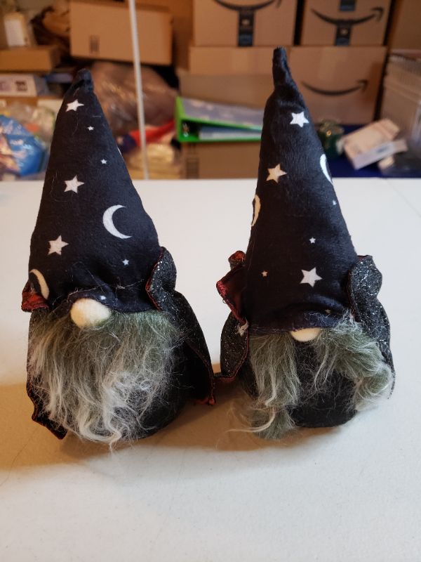 Photo 1 of 6.5" HALLOWEEN GNOME ORNAMENTS, 2 PACK.