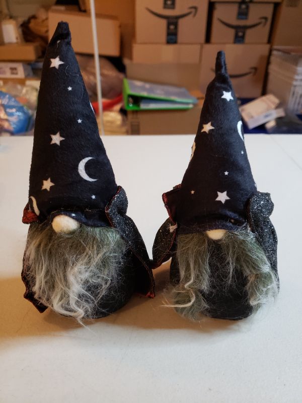 Photo 1 of 6.5" HALLOWEEN GNOME ORNAMENTS, 2 PACK.