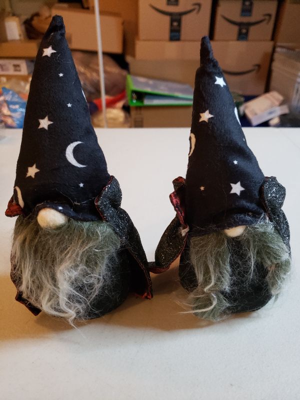 Photo 1 of 6.5" HALLOWEEN GNOME ORNAMENTS, 2 PACK.