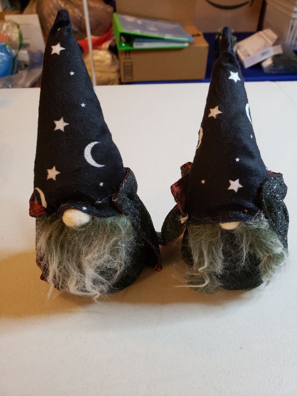 Photo 1 of 6.5" HALLOWEEN GNOME ORNAMENTS, 2 PACK.