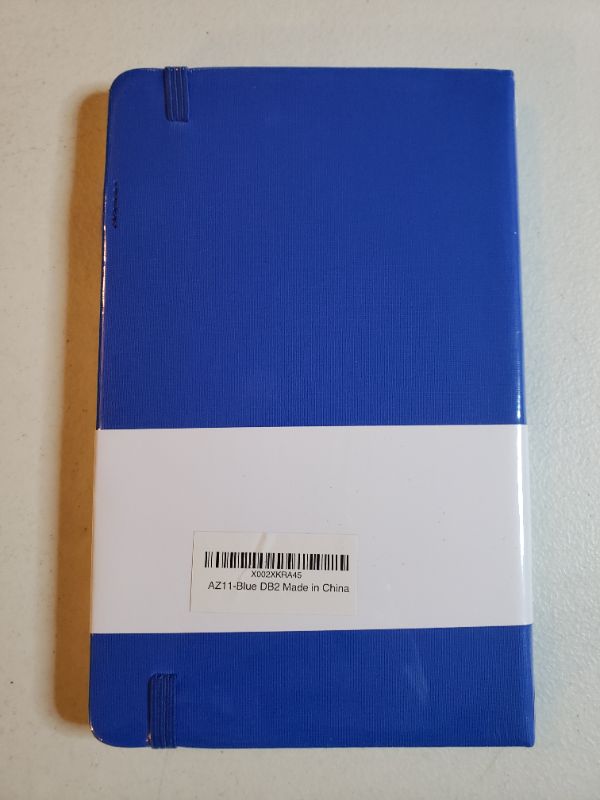 Photo 2 of MELSBRINNA DRAW/WRITE A5 LINED POCKET NOTEBOOK, BLUE.