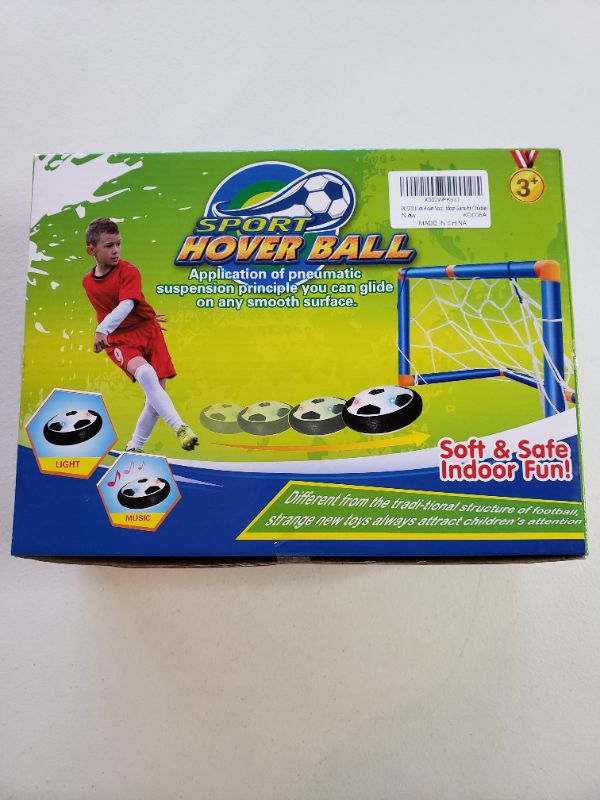 Photo 1 of Kids Toys Hover Soccer Ball Set with 2 Goals, Air Soccer with LED Light, USB Rechargeable Floating Soccer Ball with Foam Bumper for Indoor Outdoor Sports Ball Game, Football Toy for Boy Girl Best Gift
