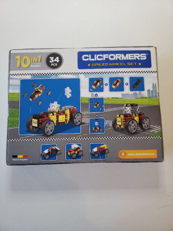 Photo 2 of CLICFORMERS SPEED WHEEL SET, 34 PIECES, AGES 4+