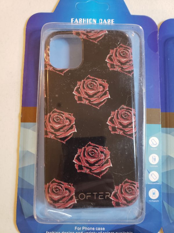 Photo 2 of APPLE IPHONE 11 CASES, 6.1 INCH, ROSE PATTERN, LOT OF 2.